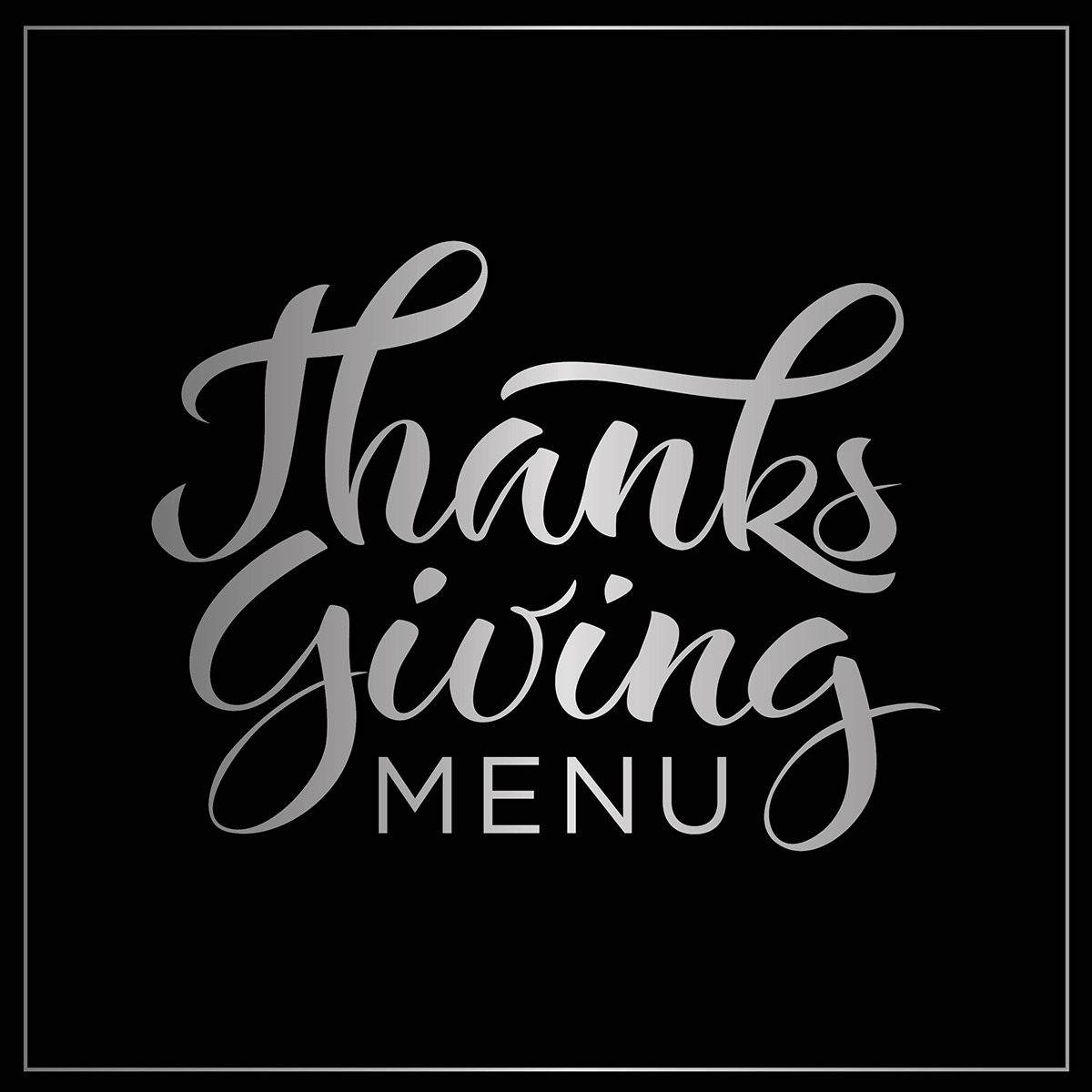 Thanksgiving Menu