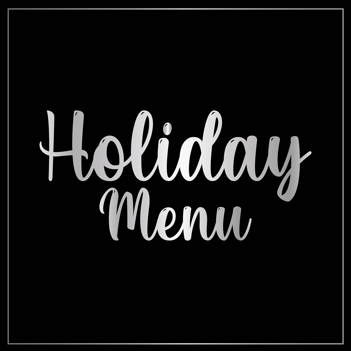 Holiday Menu